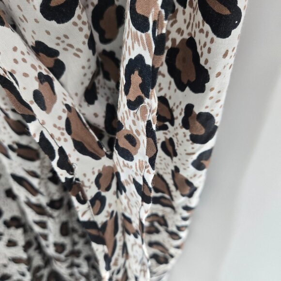 Style in Fashion Animal Print 100% Rayon Tassels Made in India Tunic Top 2x - Picture 5 of 11